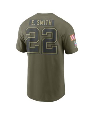 Men's Emmitt Smith Olive Dallas Cowboys 2025 Salute to Service Name Number T-Shirt