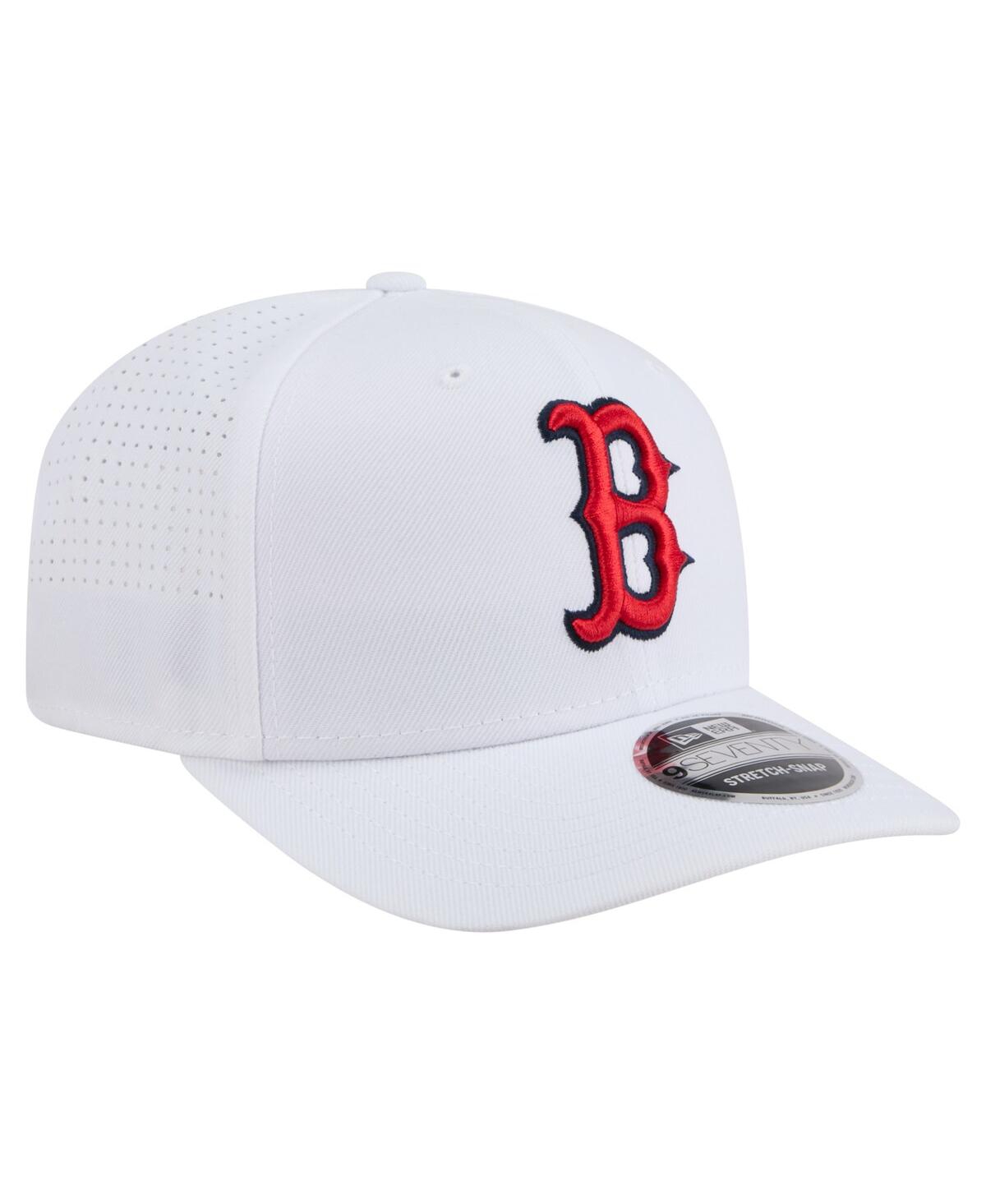 New Era Men's White Boston Red Sox Coolera 9SEVENTY Adjustable Hat