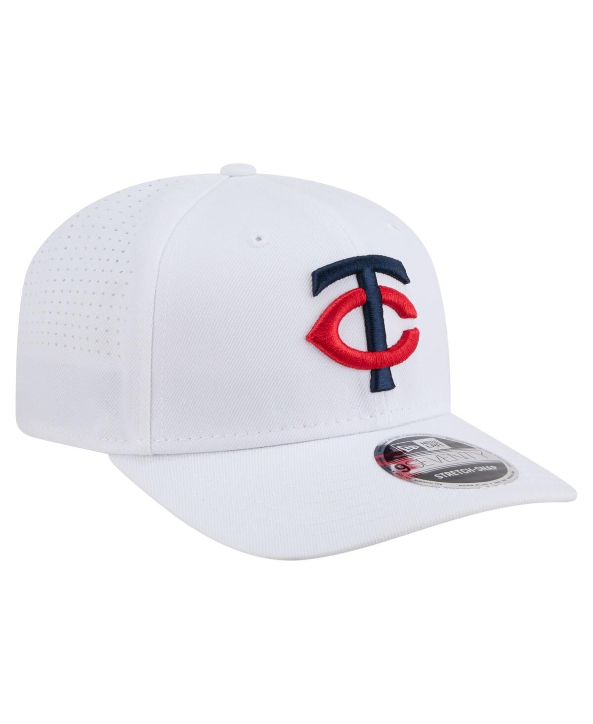New Era Men's White Minnesota Twins Coolera 9seventy Adjustable Hat In White