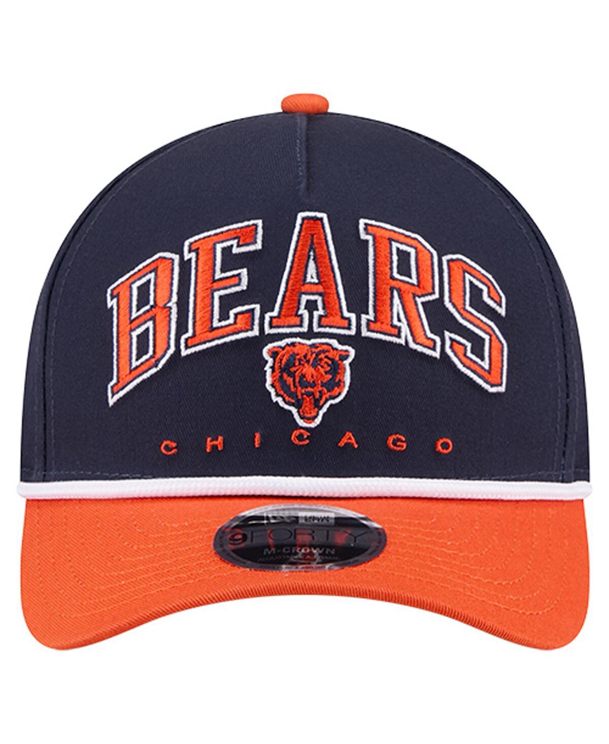 New Era Men'sâ Navy Chicago Bears Bear Arch 9forty A-frame Adjustable Hat In Blue