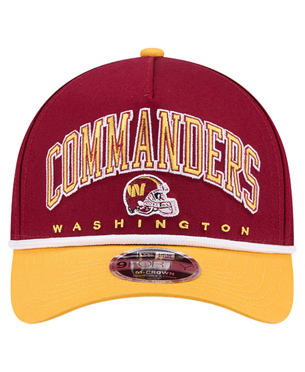 New Era Men'sâ Burgundy Washington Commanders Arch 9forty A-frame Adjustable Hat In Burgundy