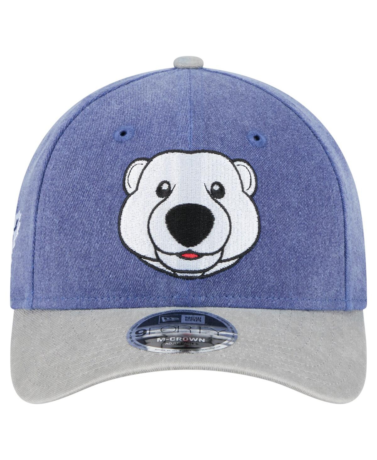 New Era Men'sâ Blue/gray Toronto Maple Leaf's Mascot 2-tone 9forty Adjustable Hat In Blue