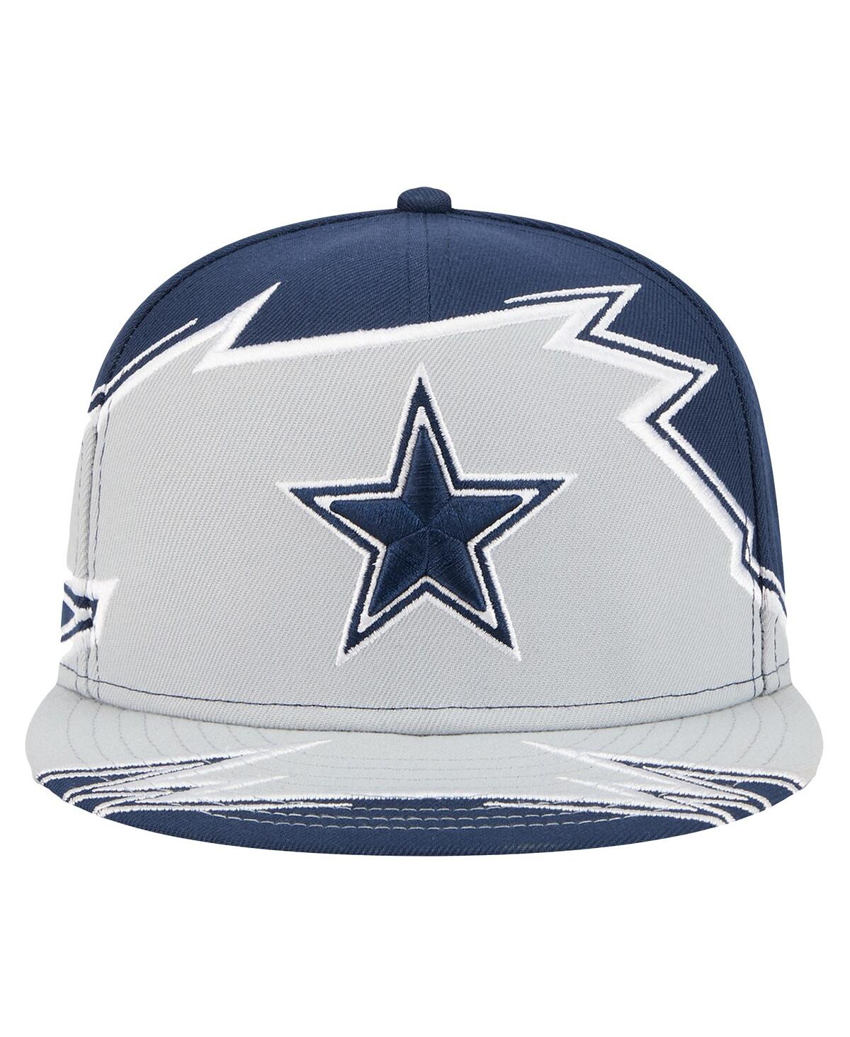 New Era Men'sâ Navy/gray Dallas Cowboys Break 59fifty Fitted Hat In Gray