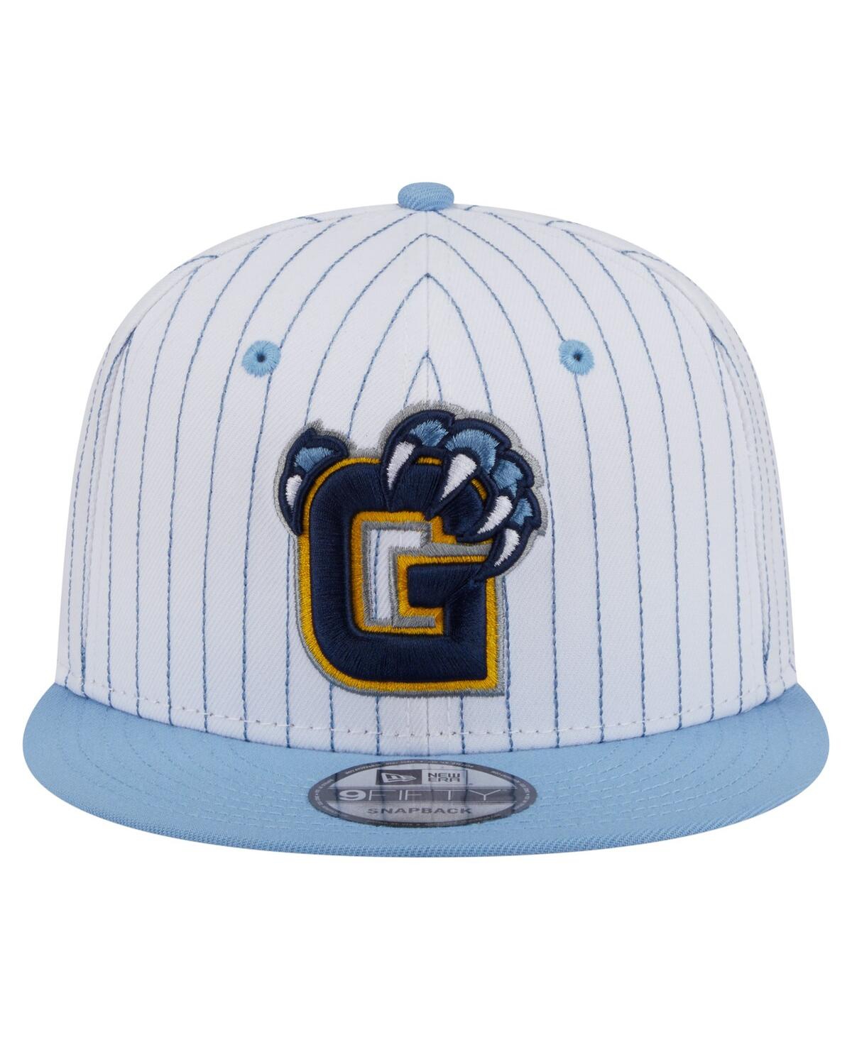 New Era Men's White/Light Blue Memphis Grizzlies Deceptor Pinstripe 9FIFTY Snapback Hat