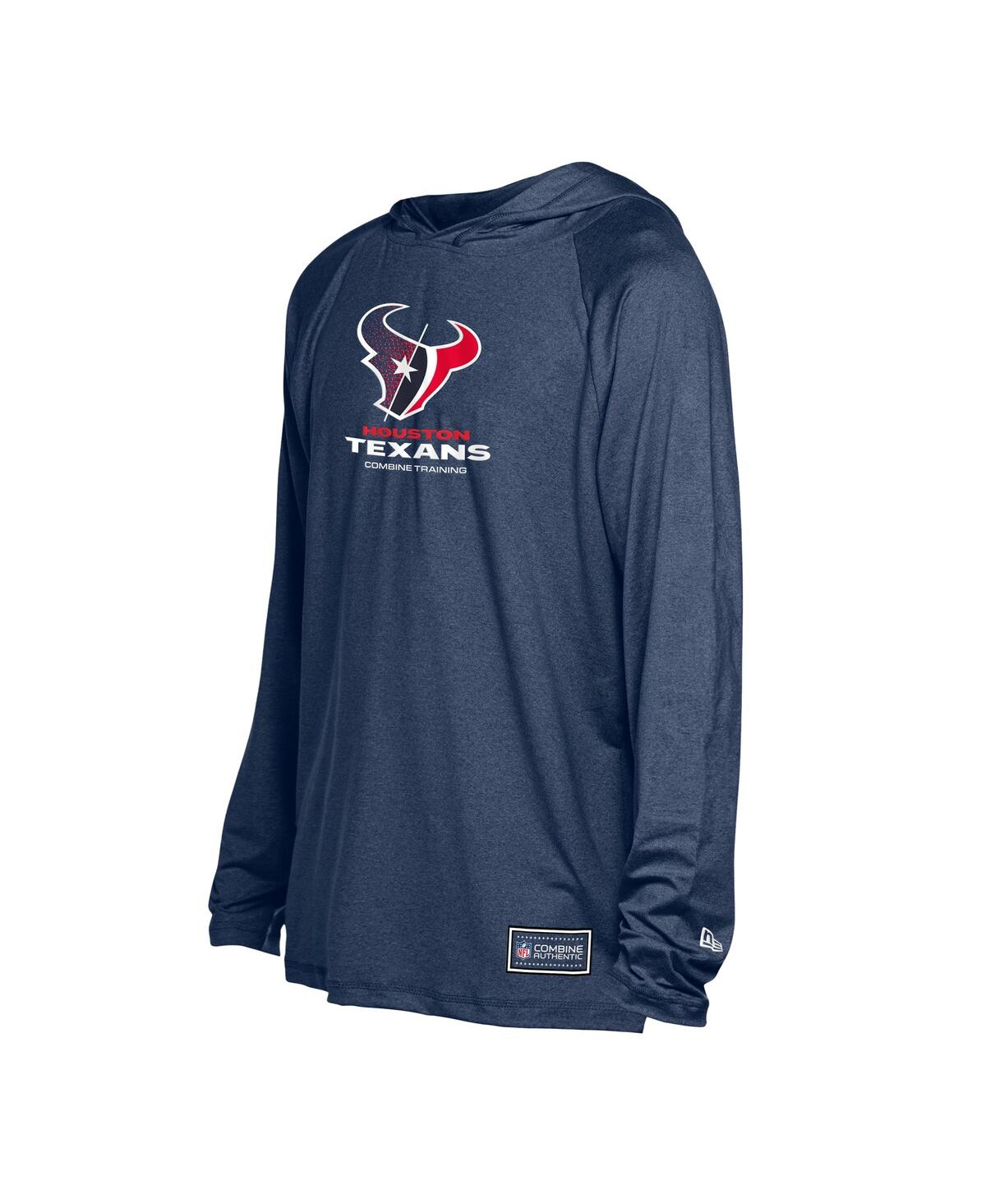 New Era Men's Navy Houston Texans Functional Fandom Hoodie In Blue