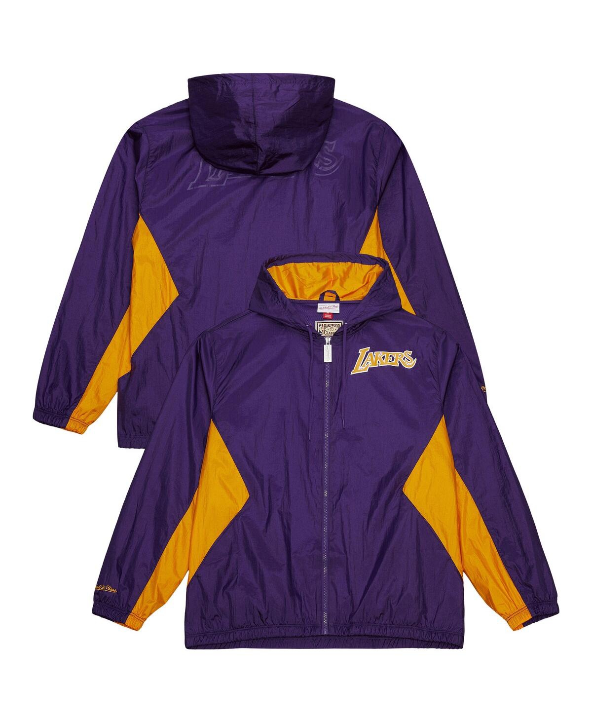 Mitchell & Ness Men's Purple Los Angeles Lakers Playmaker Full-zip Windbreaker Jacket In Purple