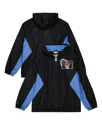Mitchell & Ness - Men's Black Cleveland Cavaliers Playmaker Full-Zip Windbreaker Jacket