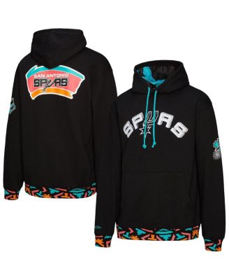 Mitchell & Ness - Men's and Women's Black San Antonio Spurs Vintage Heavyweight Hoodie