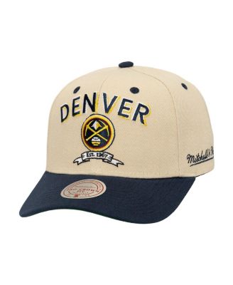 Mitchell & Ness - Men's Cream/Navy Denver Nuggets NBA Champions Soul Legacy Defined Pro Crown Snapback Hat