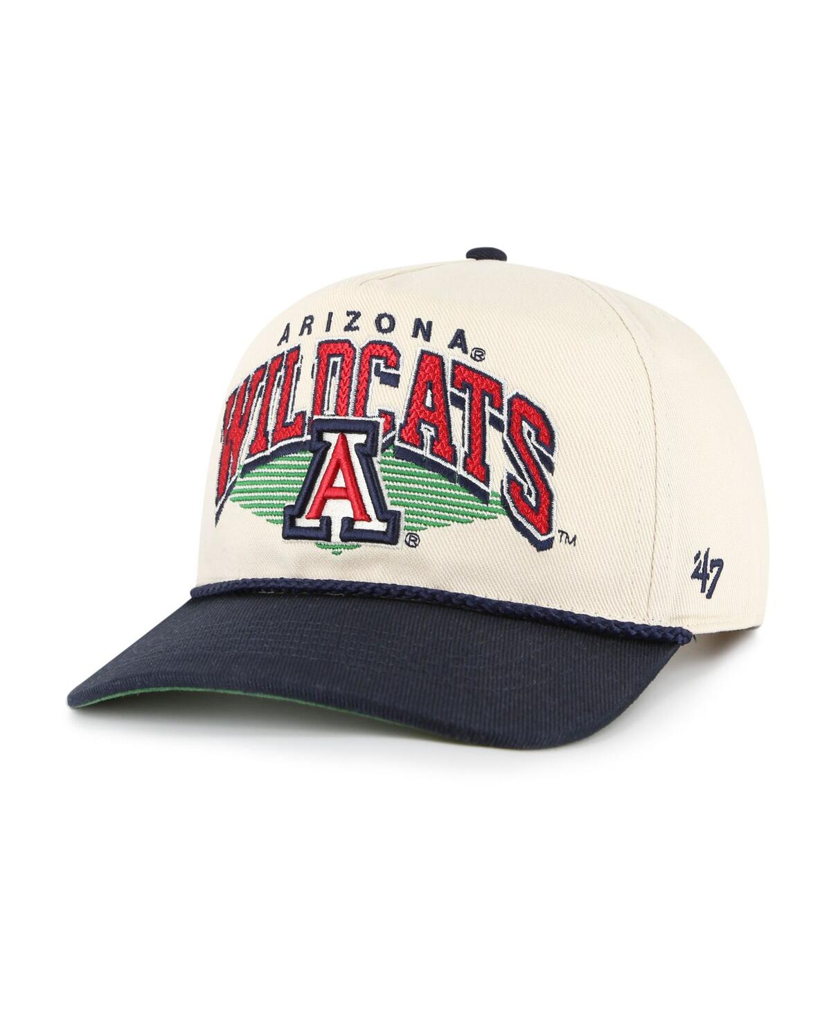 47 Brand Men's Natural Arizona Wildcats Pomona Two-tone Rope Hitch Adjustable Hat In Neutral