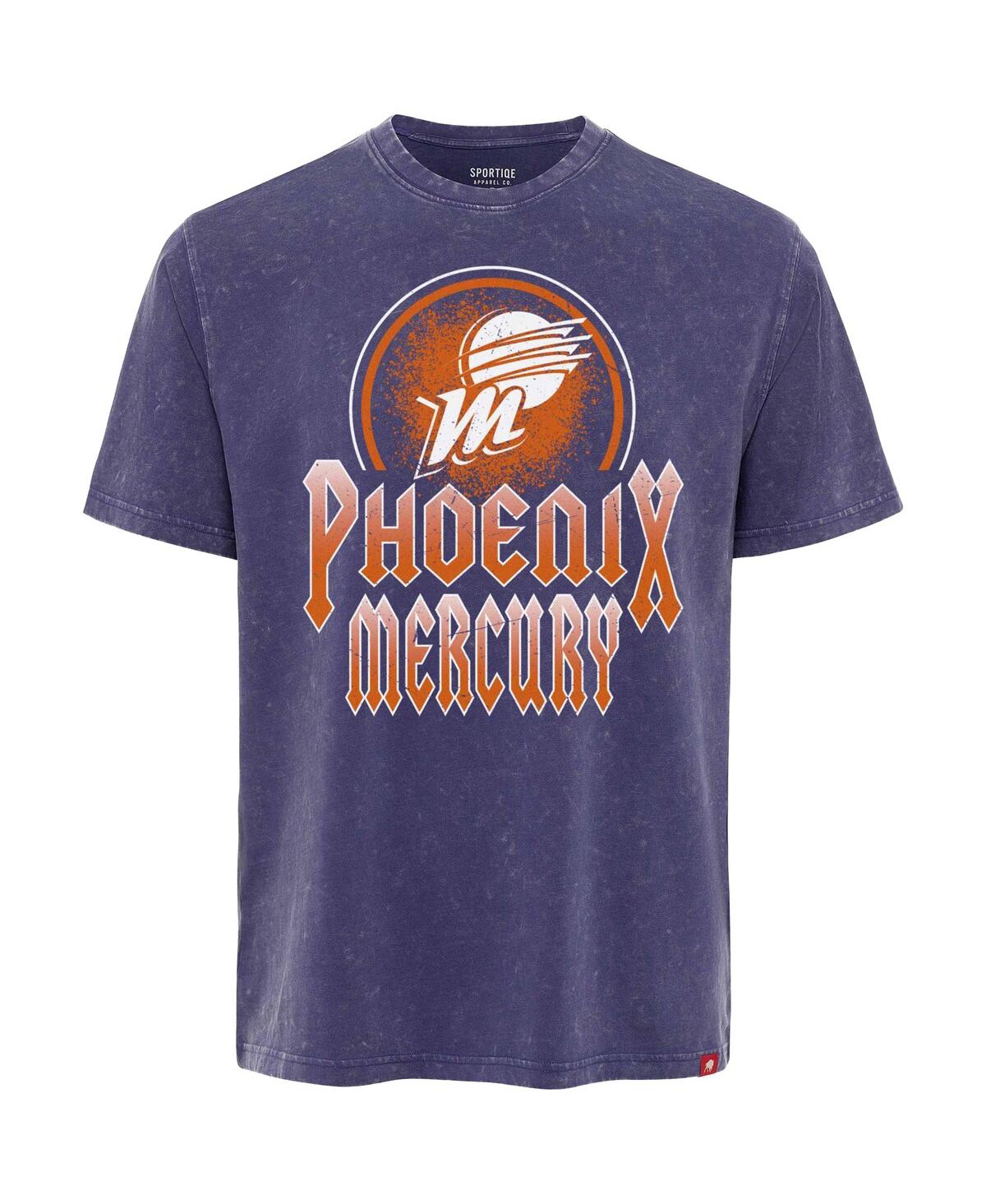 Sportiqe Men's And Women'sâ Purple Phoenix Mercury Rock Roll Collection Angus Mineral Wash Premium T-shirt In Purple