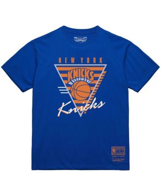 Men's Blue New York Knicks Big Tall Hardwood Classics Final Seconds T-Shirt