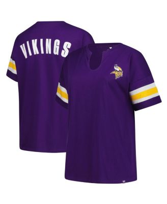 Fanatics - Women's Purple Minnesota Vikings Plus Size Redzone Notch Neck T-Shirt