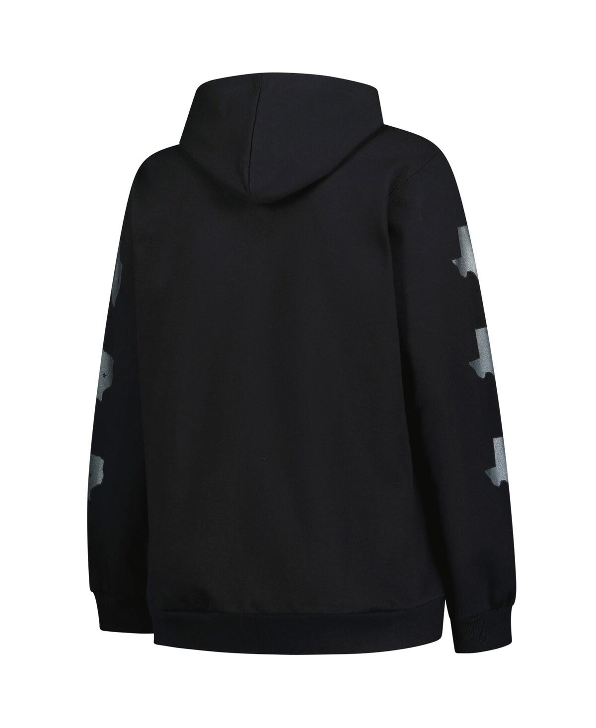 Fanatics Women's Black Texas Longhorns Plus Size Sleeve Hit Pullover Hoodie In Black