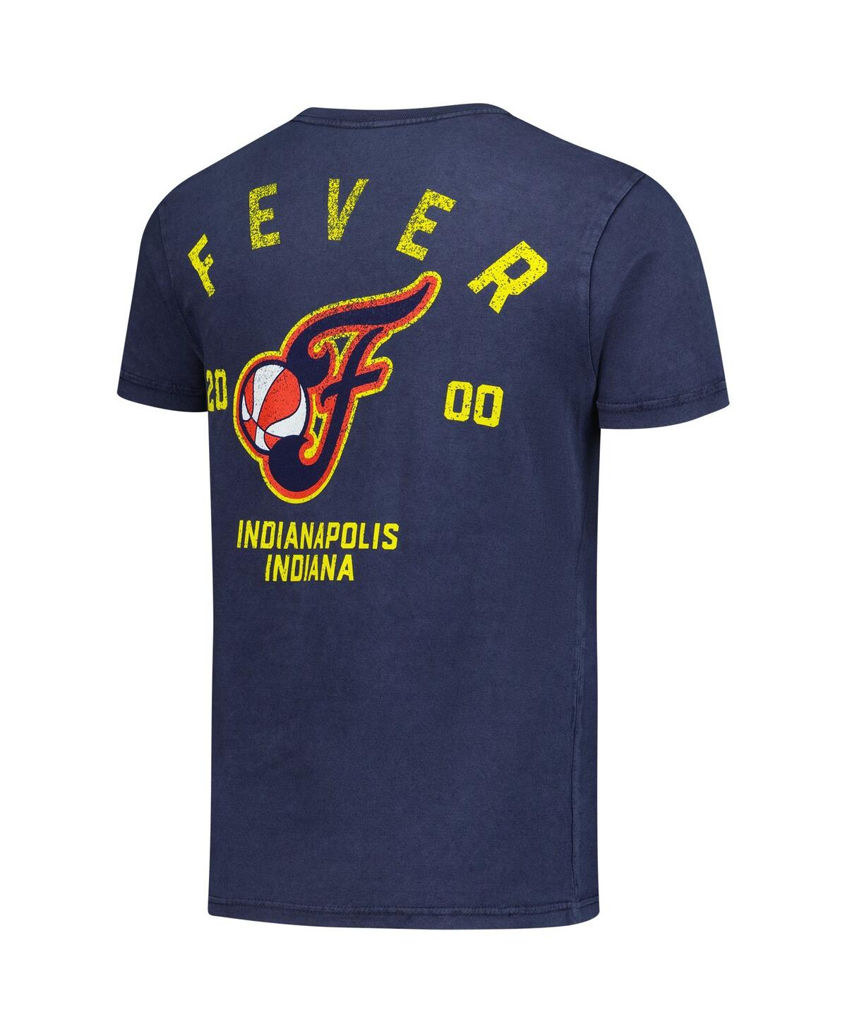 Stadium Essentials Men's And Women's Denim Indiana Fever Oversized Vintage Wash T-shirt In Blue