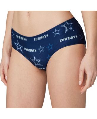 Women's Navy Dallas Cowboys Mosaic Allover Print Knit Panty