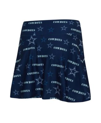 Women's Navy Dallas Cowboys Mosaic Allover Print Skort