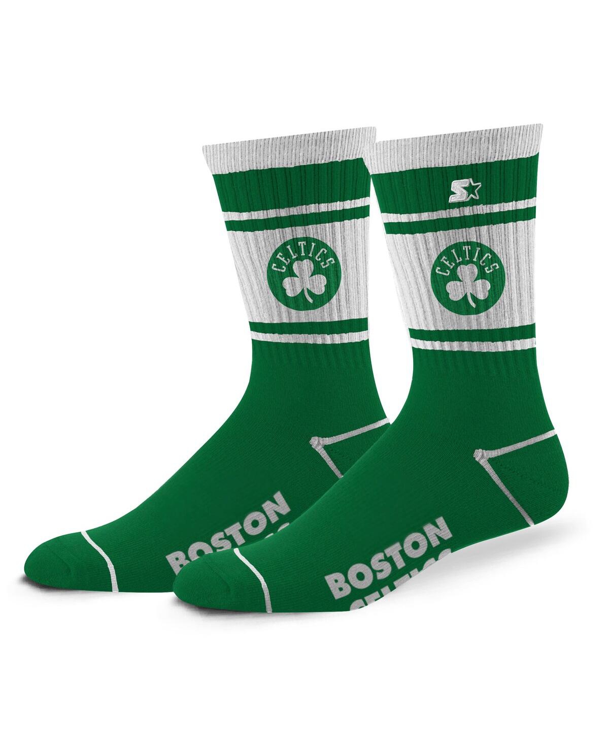Starter Men's And Women's Boston Celtics Billboard Crew Socks In Green