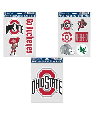 Wincraft - 3-Pack Ohio State Buckeyes Fan Decal Set