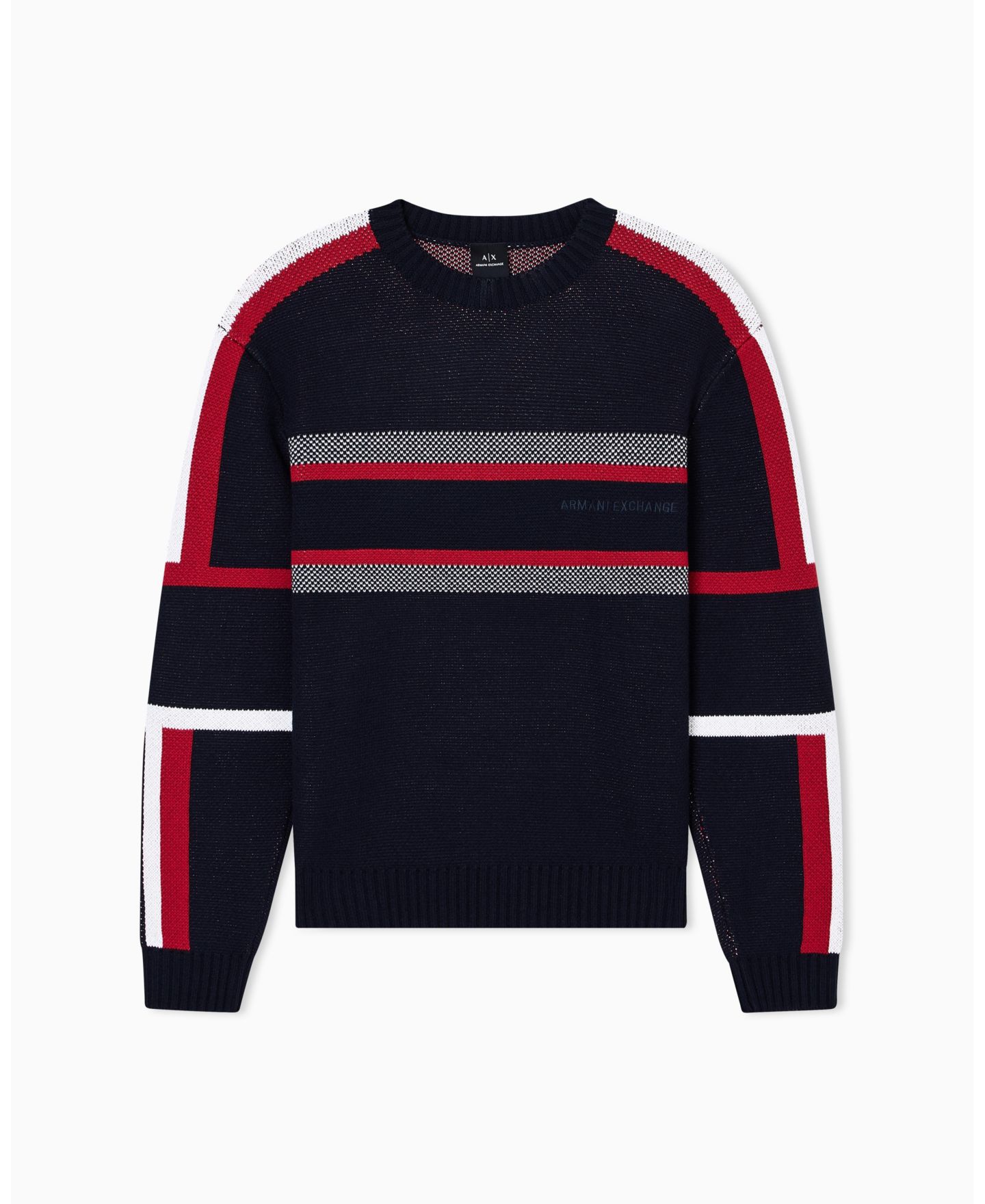 Мужской свитер A|X Armani Exchange Color Block Tape — фото 5