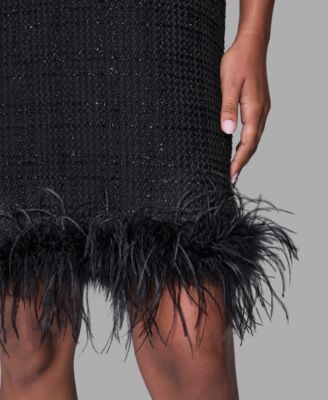 Women's V-Neck Embellished Shift Dress