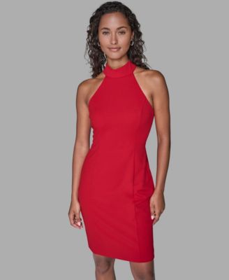 KARL LAGERFELD PARIS - Women's Tie Bow Detail Dress