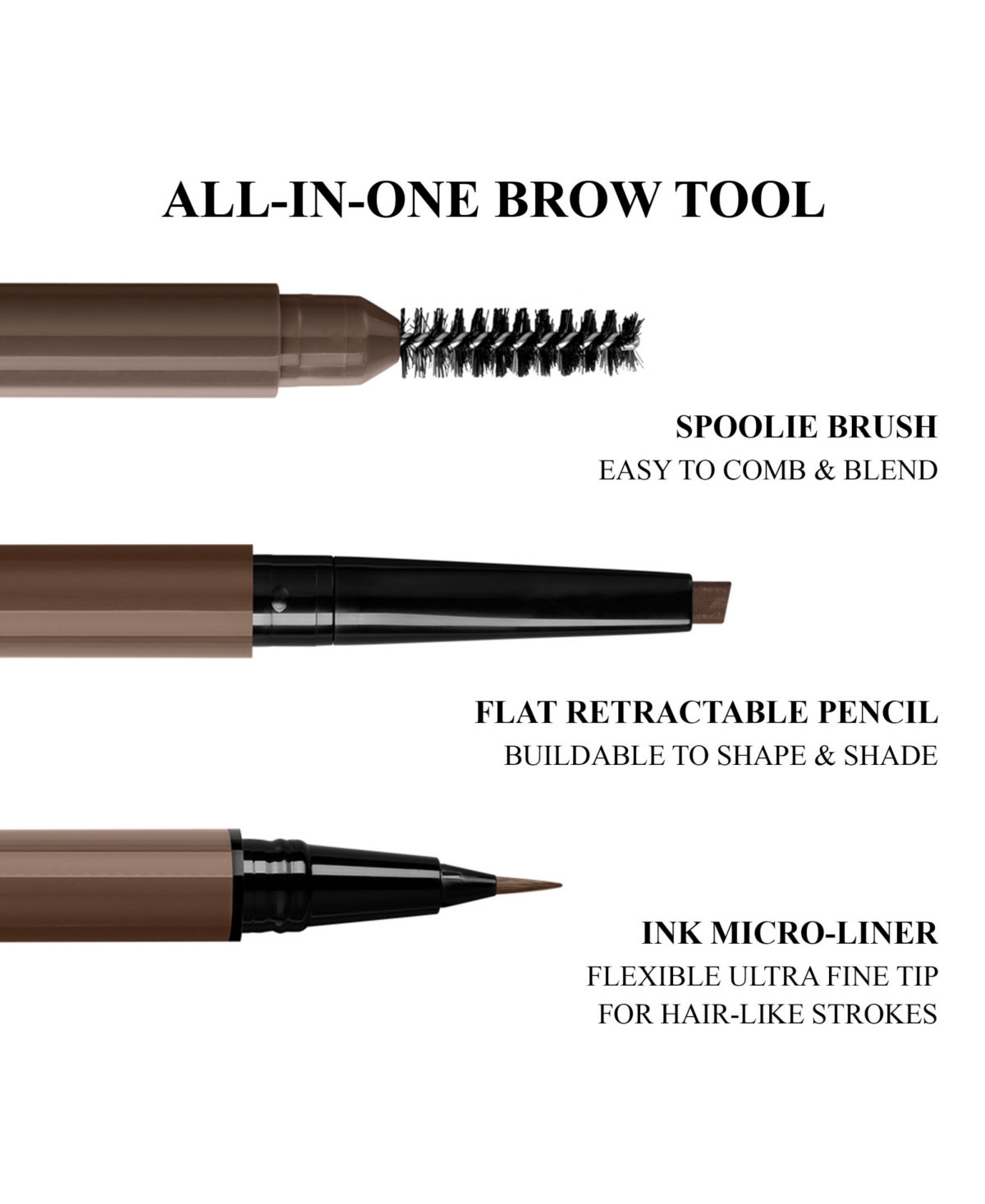 Valentino 3-in-1 Eyebrow Pencil, 0.019 Oz.
