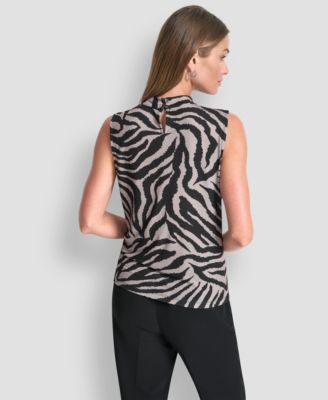 Women's Sleeveless Mock Neck Top