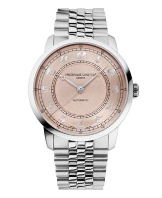 Men's Classics Automatic Silver-Tone Bracelet Watch, 38.5mm