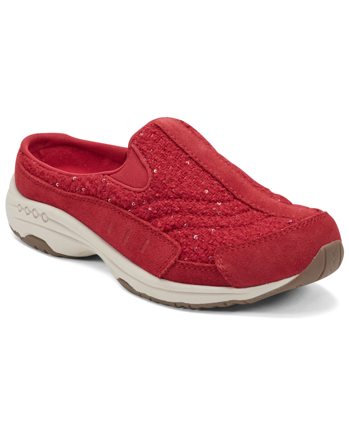 Easy Spirit Women's Traveltime Slip-on Mule Walking Sneakers In Red