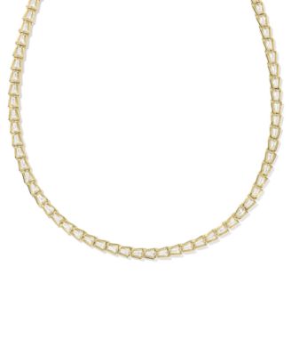 Kendra Scott - Cubic Zirconia 14K Gold Plated Over Brass Bella Tennis Necklace