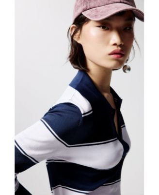 Women's Striped polo dress