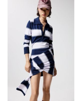 Women's Striped polo dress