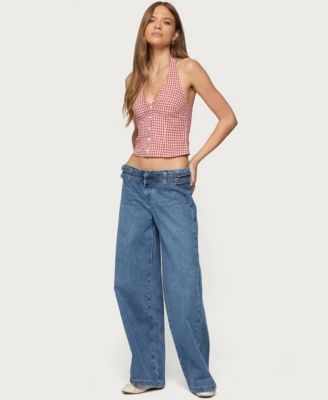 Women's Livia Double Belt Low Rise Jeans