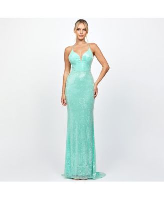 Indyana Sequin Strappy Back Maxi