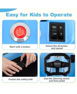 12V Electric Cleaning Go Kart with Detachable Mop and Remote Control