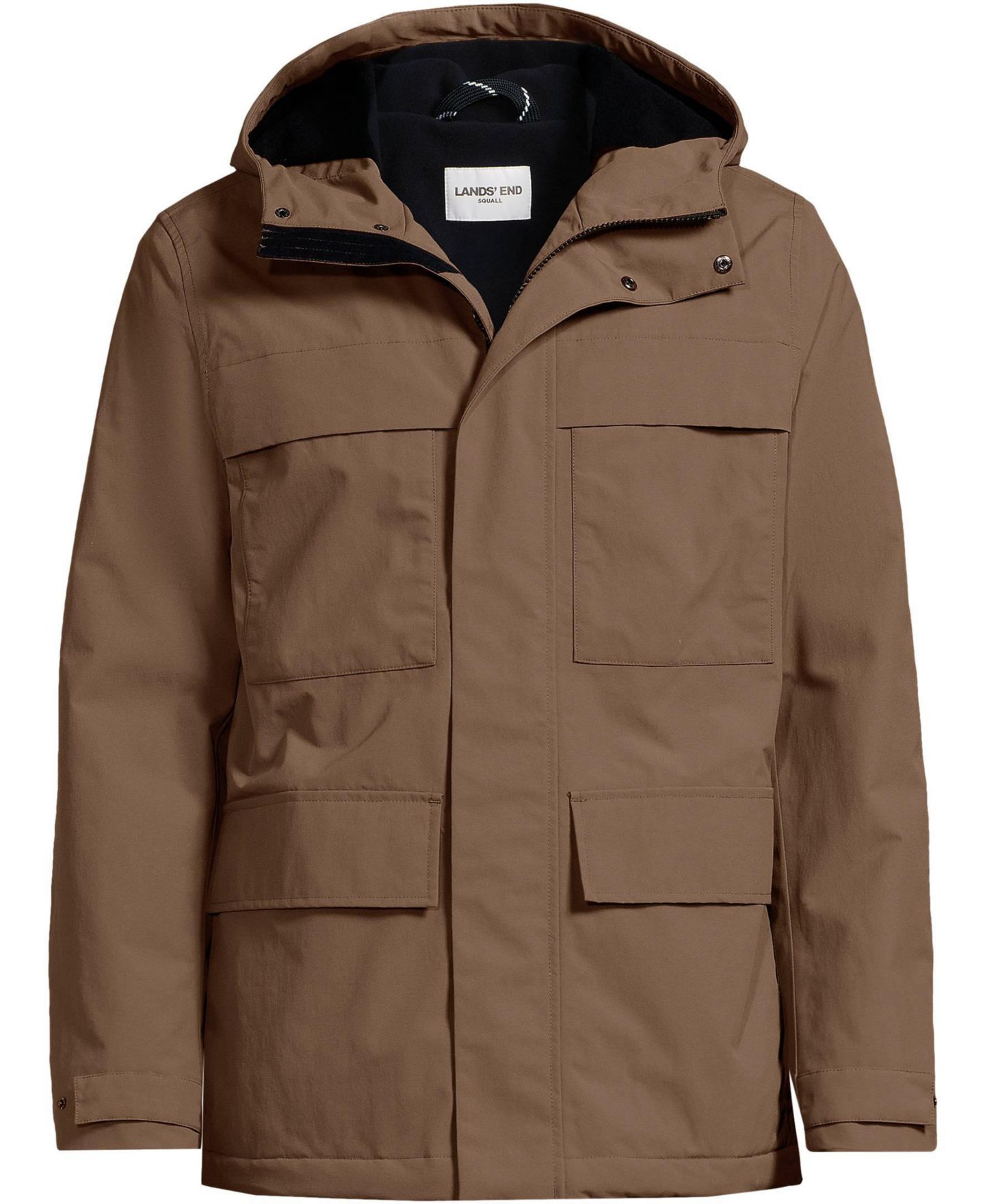 Мужская куртка Lands' End Squall Field Rain, цвет: Light Carob — фото 2
