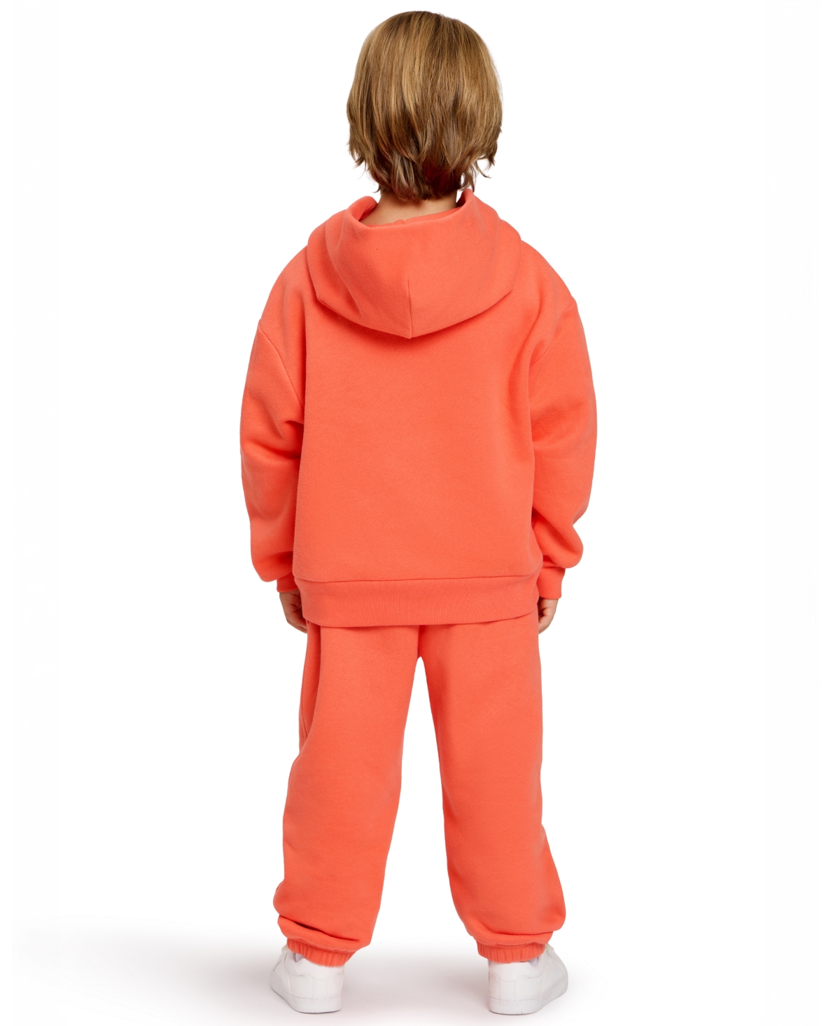 Color Lab Unisex 2t-6x Pull-on Printed Long Sleeve Hoodie In Orange