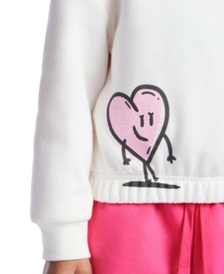 Color Lab Girls' 2-10 Crewneck Long-Sleeve Sweatshirt