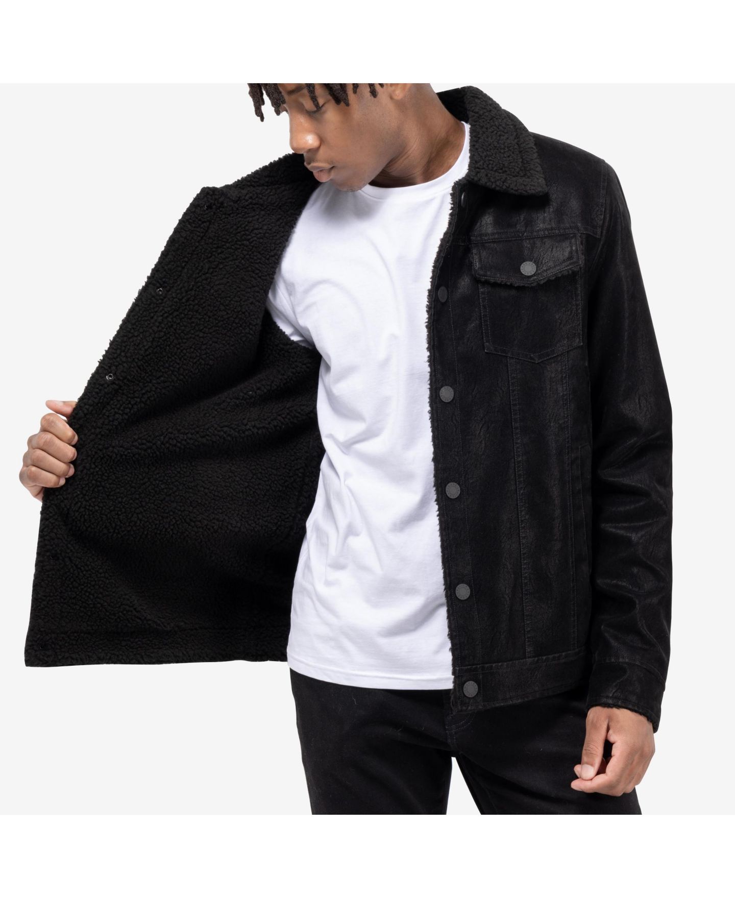 Мужская куртка XRAY Faux Suede Ranger, цвет: Чёрный — фото 6