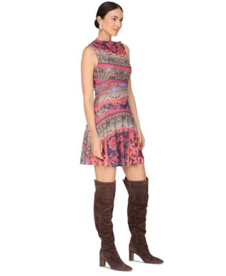 Women's Sleeveless Asymmetrical Mini Dress