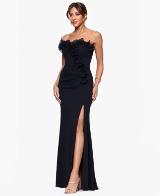 Petite Strapless Long Gown