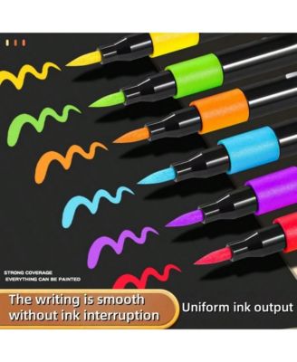 60 Colors Acrylic Paint Pens, Water-Based Ink Markers, for Canvas, Rock Painting, Wood, Glass, Metal, Ceramic, Stone