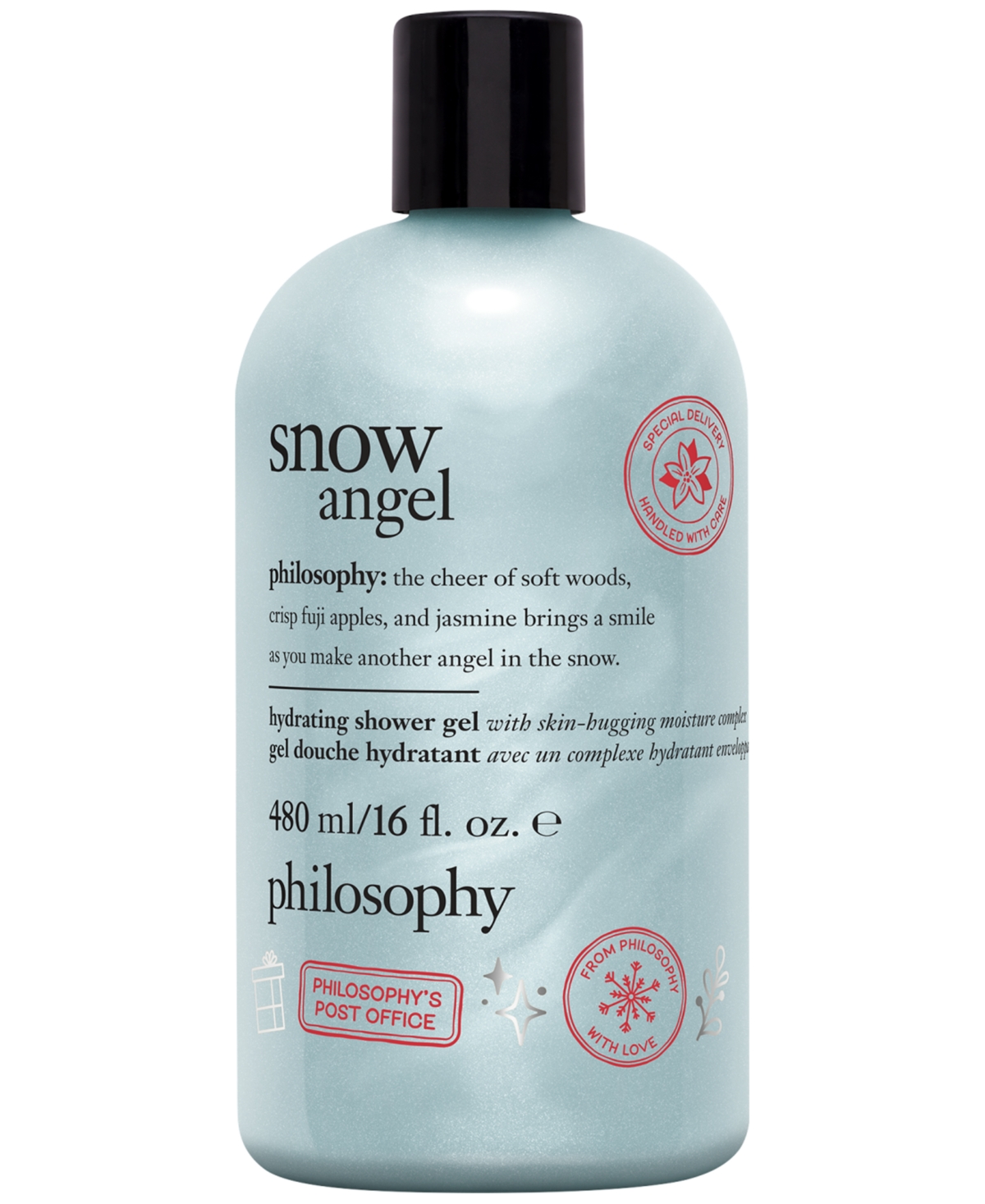 Philosophy Di Lorenzo Serafini Snow Angel Hydrating Shower Gel, Bubble Bath, & Shampoo, 16 Oz. In Transparent
