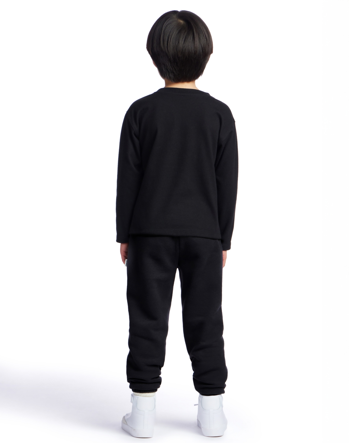 Color Lab Unisex 2t-6x Pull-on Fleece Jogger Pants In Black
