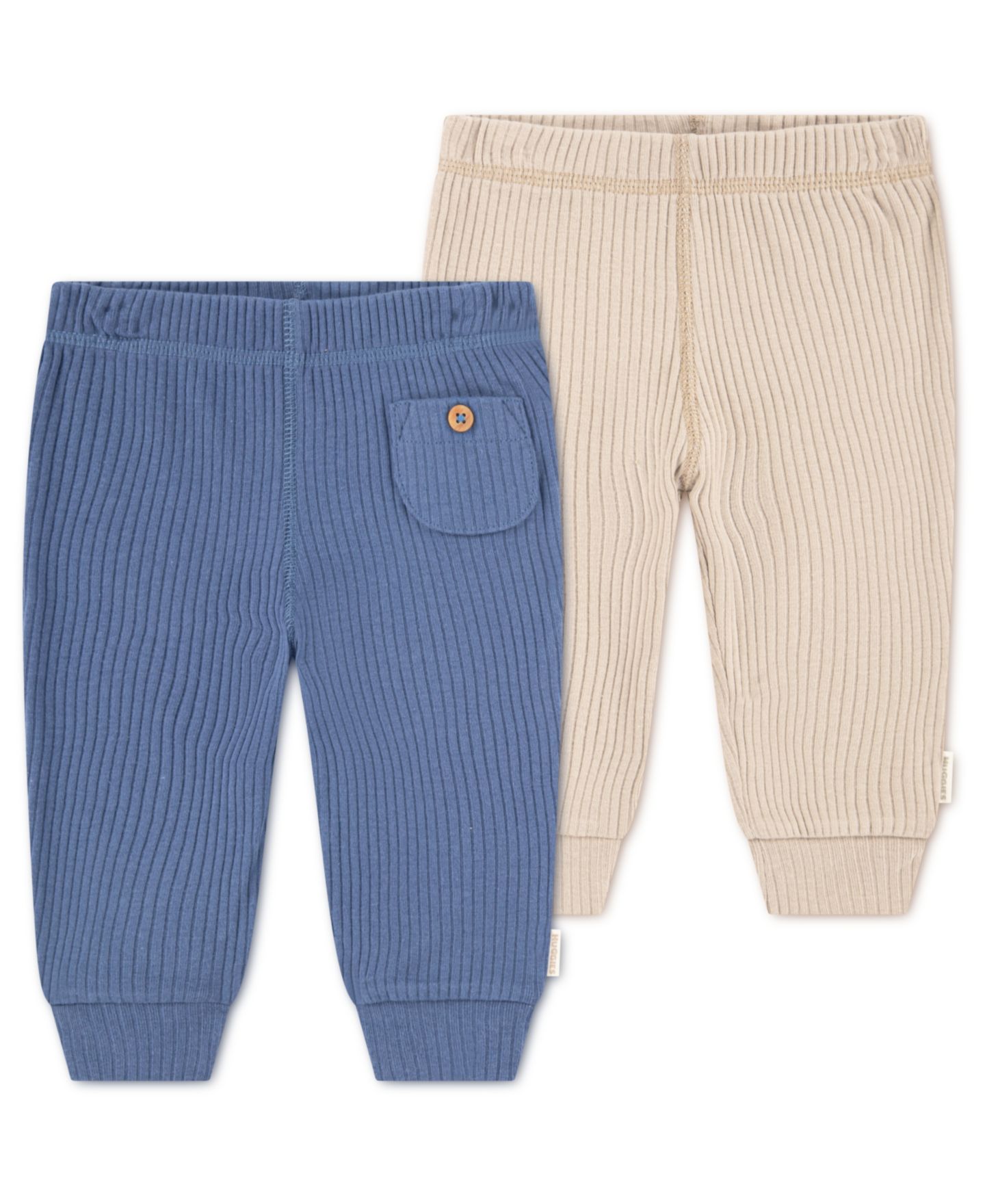 Брюки Huggies Pull-On Pants, 2-Pack Set для мальчиков-малышей, цвет: Индиго / Бежевый — фото 3