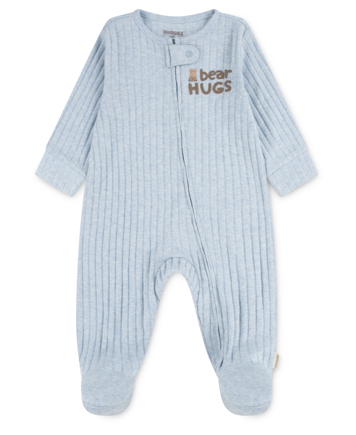Huggies Baby Boys Footed Long Sleeves Coverall In Blue