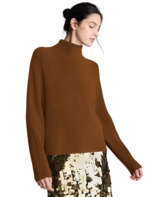 Women's Mock Neck Raglan Sweater