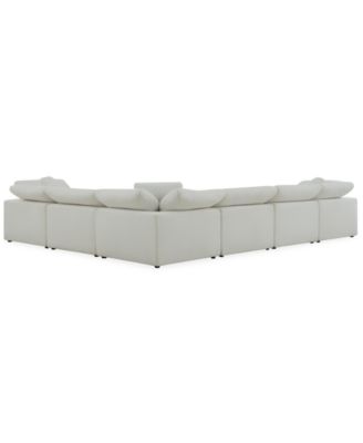 Fog 6-Pc. Fabric L-Sectional Sofa Set