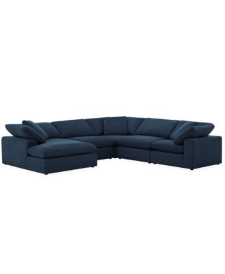 Fog 5-Pc. Fabric Chaise L-Sectional Sofa Set